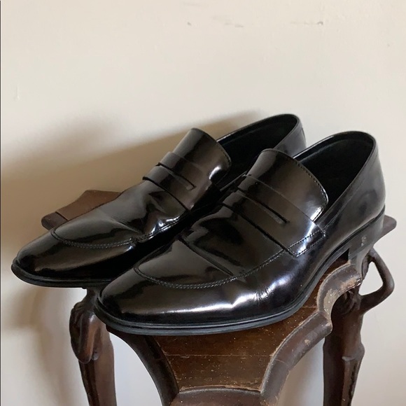 Versace Collection Patent Leather Penny Loafer - Picture 4 of 12